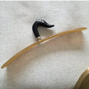Lucite Clothes Hanger Featuring a Duck